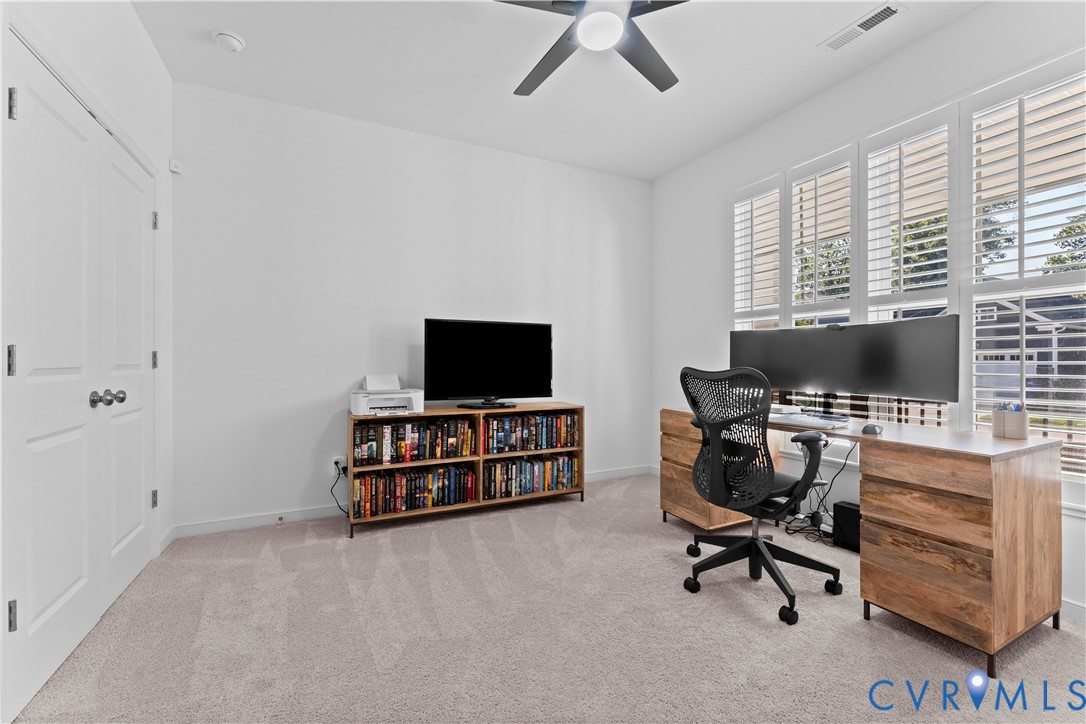 8819 Roberta Road Mechanicsville, VA 23116 - Photo 11 of 79 Plush carpeting, white paneled doors, ceiling fan