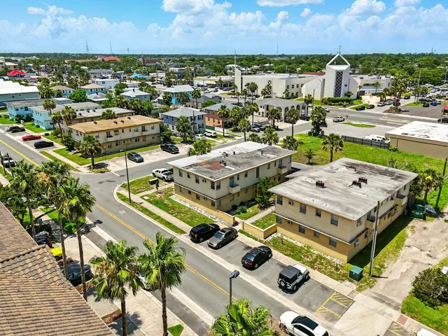an aerial view of residential building