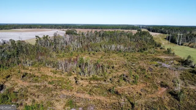 a view of a lake with mountain in the background