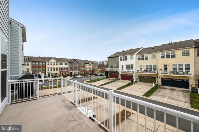 a view of a balcony with city view
