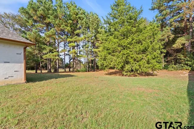 a view of road and yard