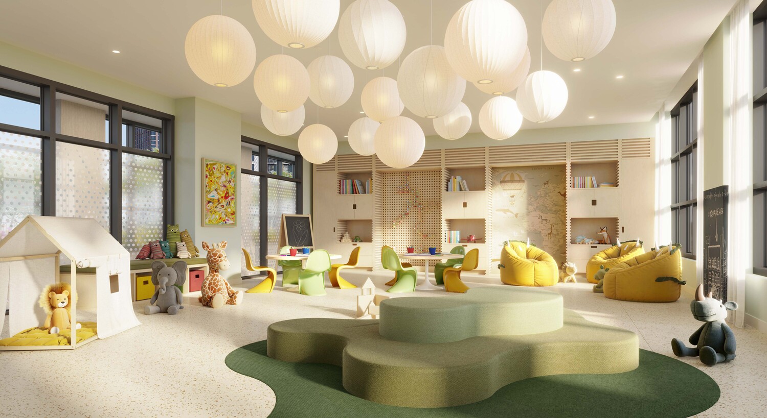 29 Huron Street, Unit 3CE Brooklyn, NY 11222 - Photo 15 of 21 a large white kitchen with a large window and furniture