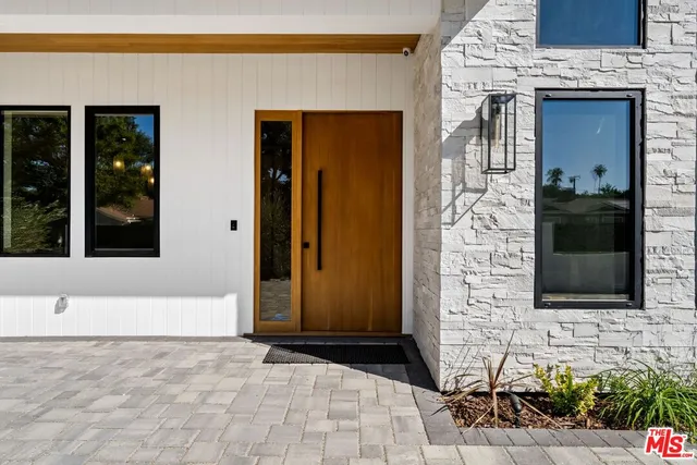 a view of front door of house