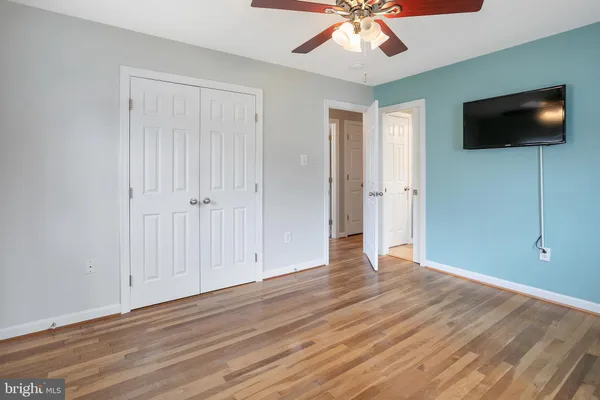 a view of a livingroom with a flat screen tv