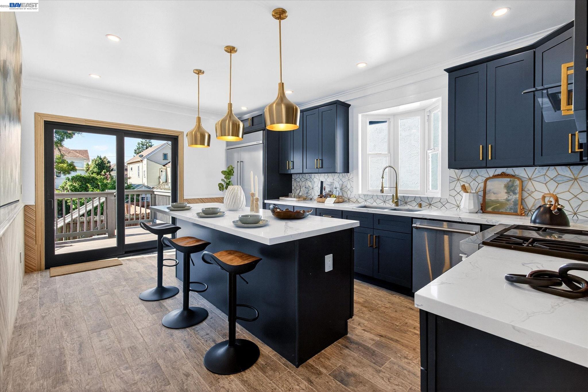 552 Haight Avenue Alameda, CA 94501 - Photo 12 of 43 a kitchen with a sink appliances and cabinets