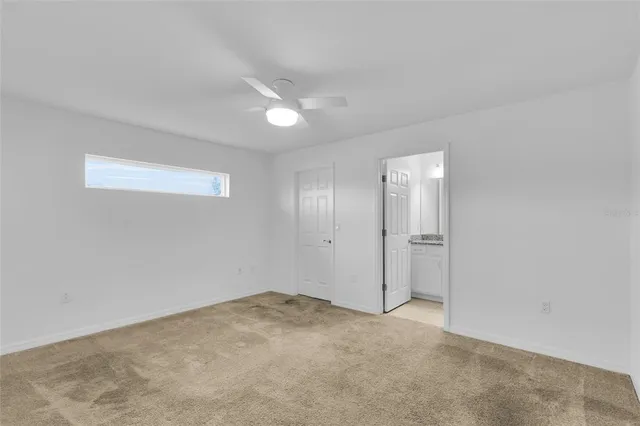 a view of an empty room