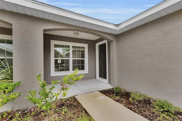 a front view of a house