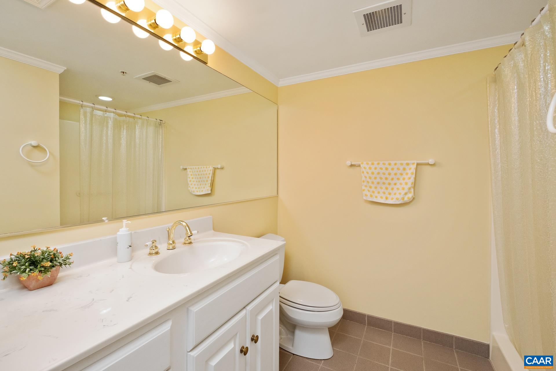 500 Crestwood Drive, Unit 1305 Charlottesville, VA 22903 - Photo 16 of 32 a bathroom with a sink mirror vanity and toilet