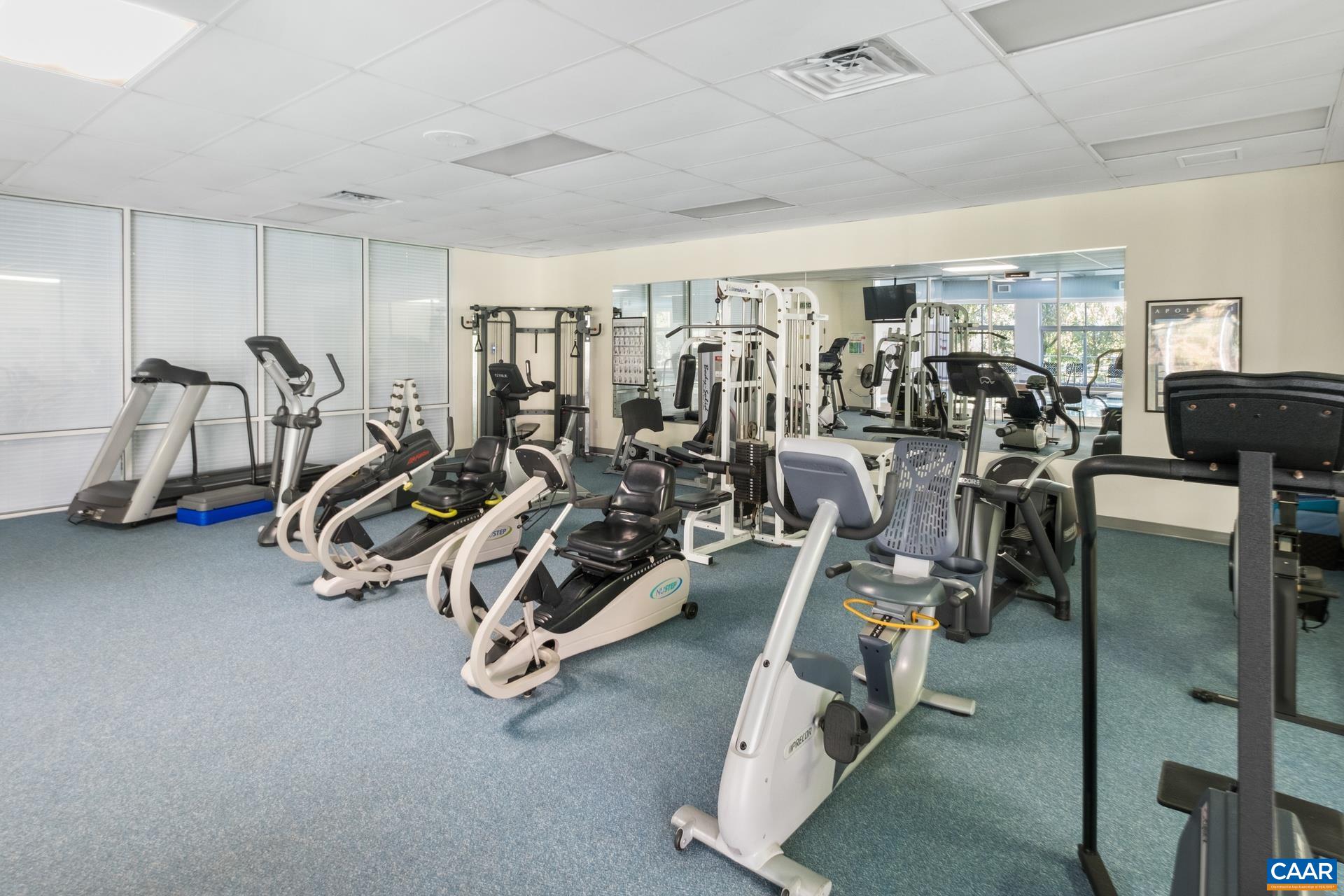 500 Crestwood Drive, Unit 1305 Charlottesville, VA 22903 - Photo 31 of 32 a view of a room with gym equipment