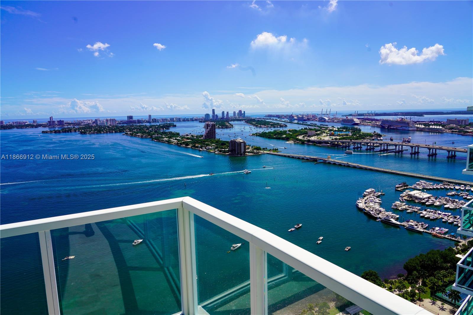 Edgewater Miami, FL 33132 - Photo 52 of 52 a view of a balcony with an ocean view