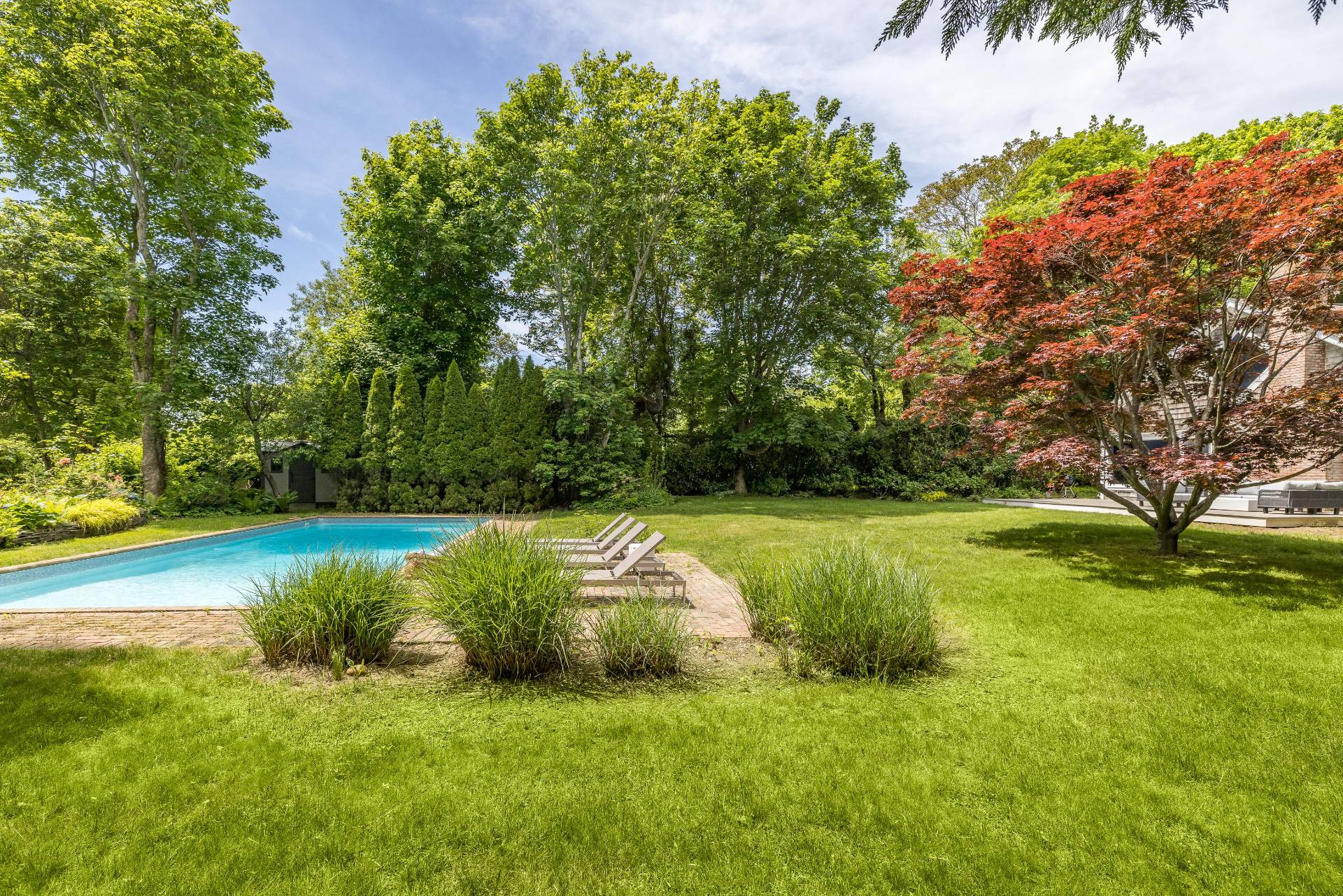 73 Accabonac Road East Hampton, NY 11937 - Photo 11 of 13 a view of a garden with large trees