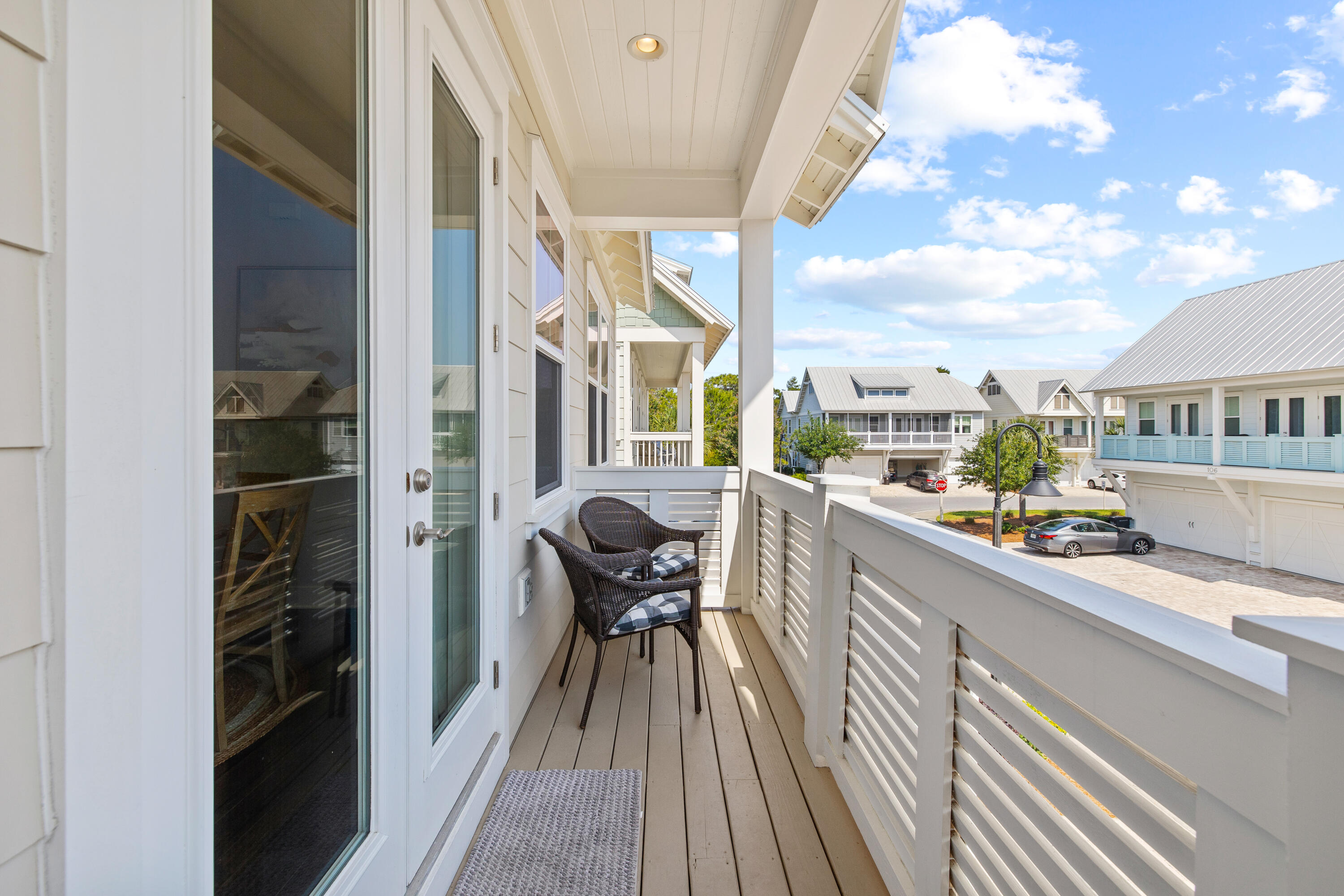 95 York Ln Inlet Beach, Unit C Inlet Beach, FL 32461 - Photo 25 of 36 a view of balcony with furniture