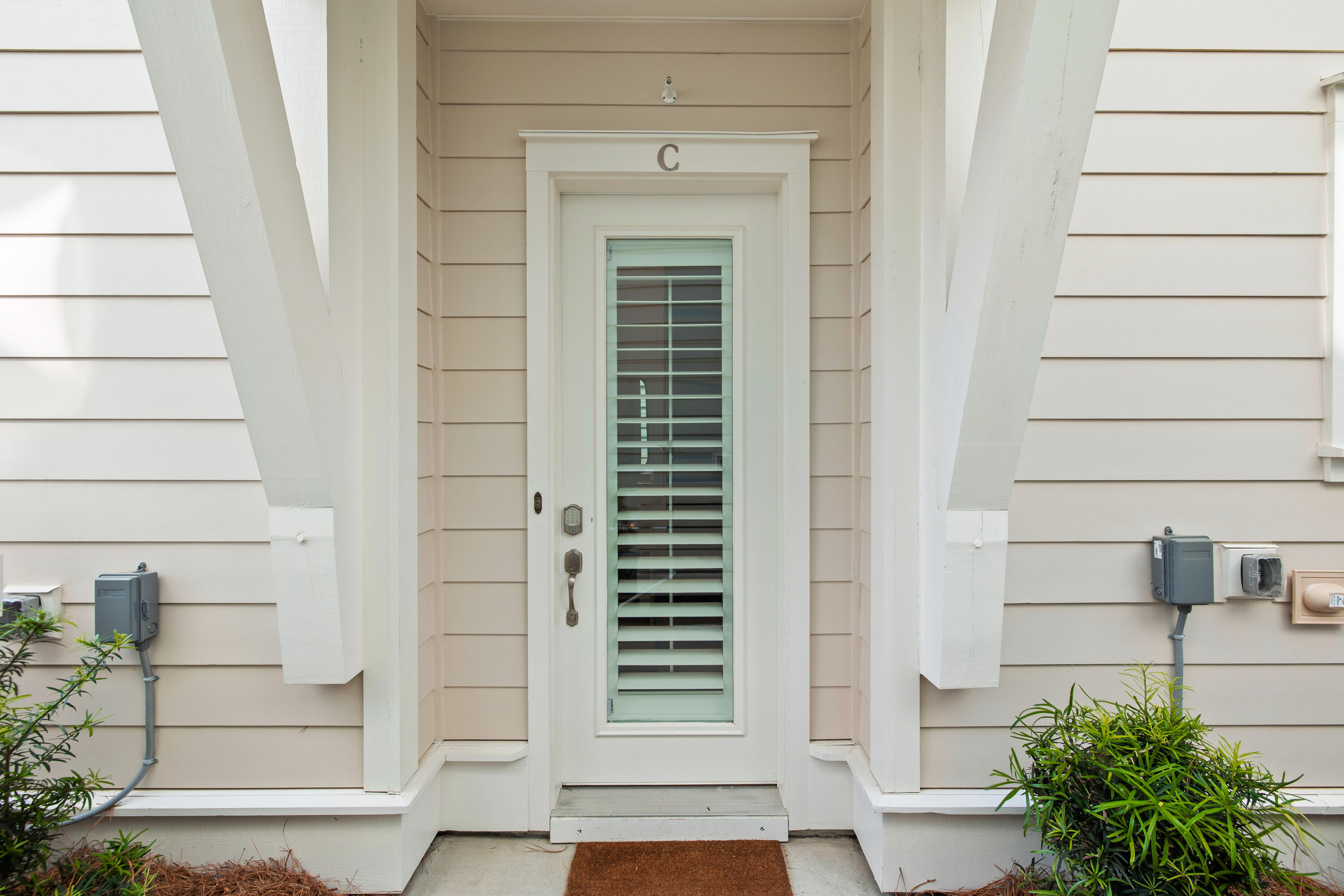 95 York Ln Inlet Beach, Unit C Inlet Beach, FL 32461 - Photo 27 of 36 a view of front door and stairs