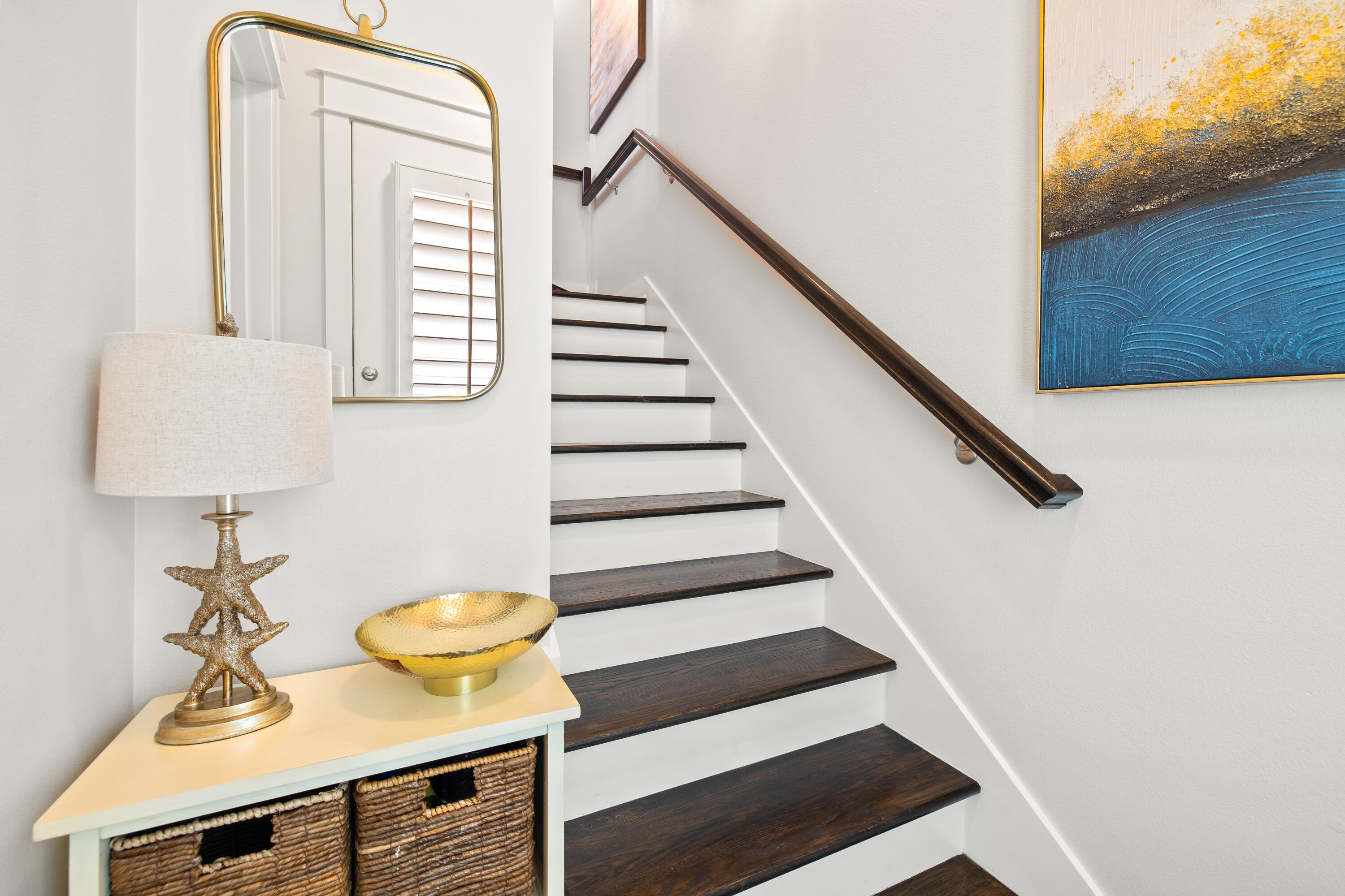 95 York Ln Inlet Beach, Unit C Inlet Beach, FL 32461 - Photo 29 of 36 a view of entryway and hall with wooden floor