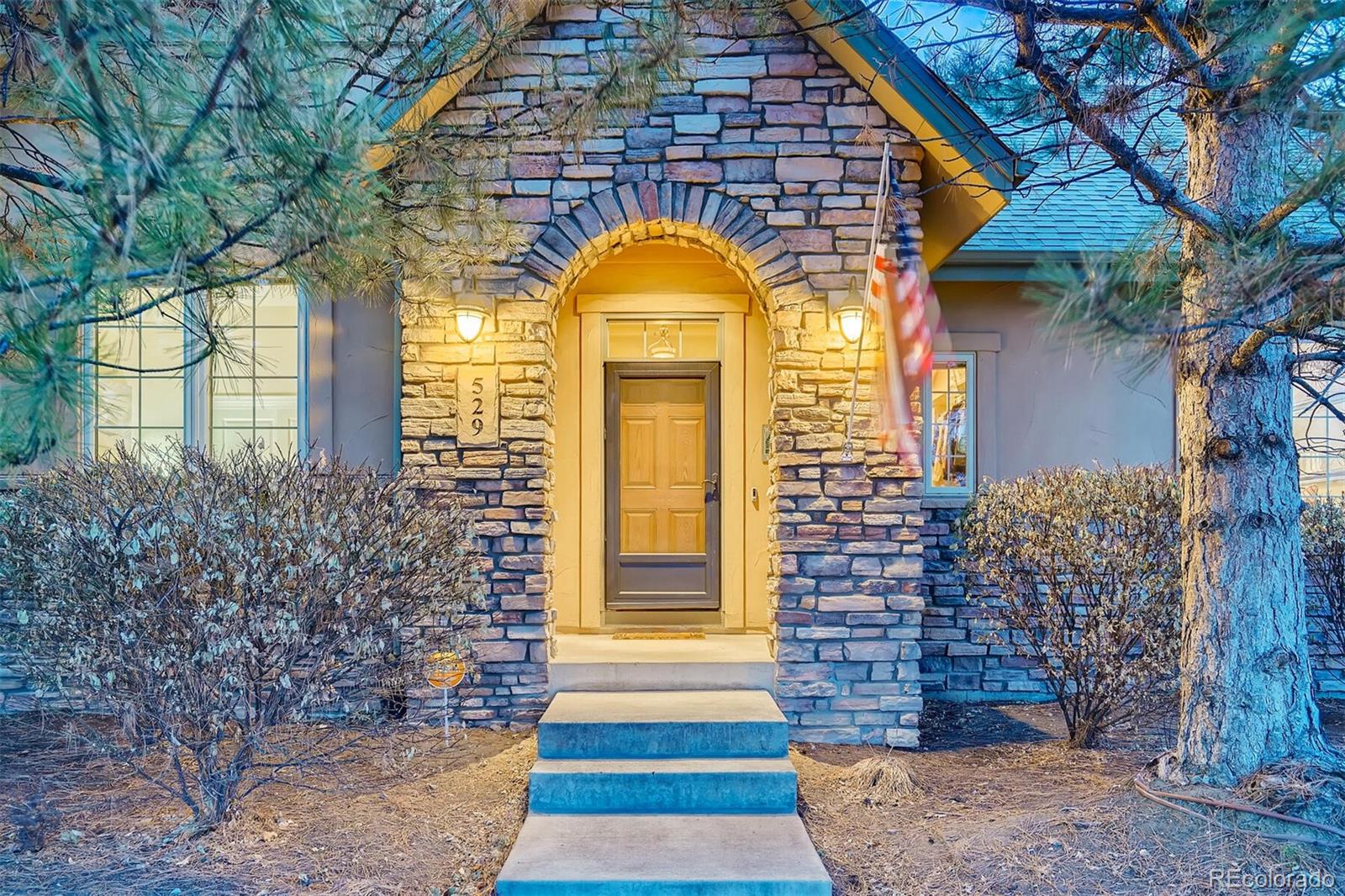 a building view with a outdoor space