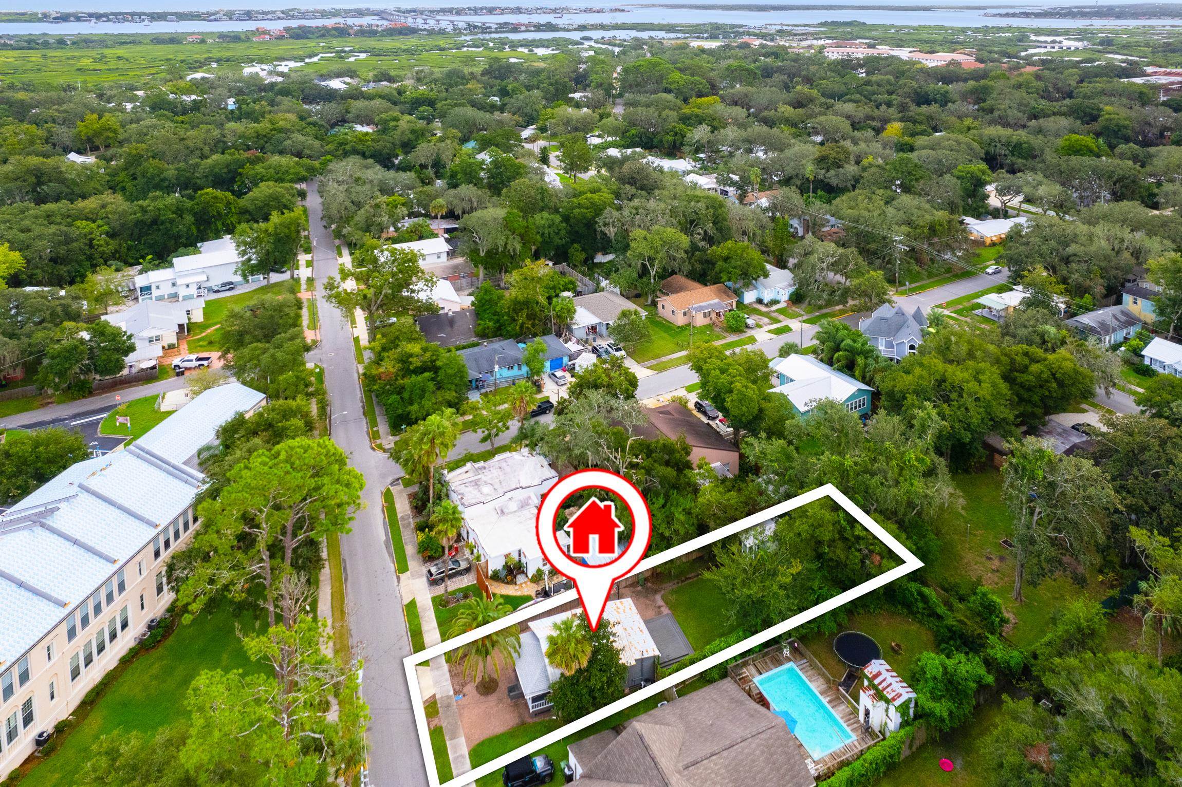 11 Hildreth Drive St. Augustine, FL 32084 - Photo 40 of 42 a view of outdoor space with signage and flags