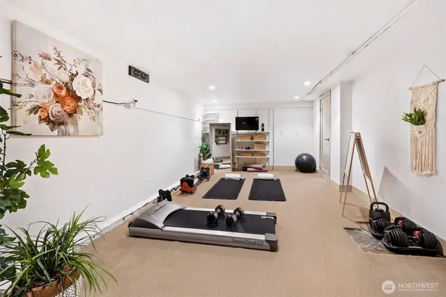 a view of a swimming pool with a lounge chairs
