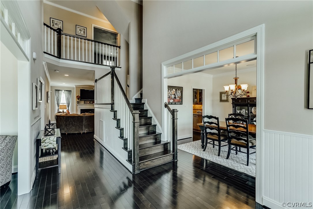 3119 Handley Road Midlothian, VA 23113 - Photo 2 of 41 a view of entryway livingroom and hall with wooden floor