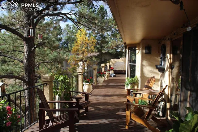a view of outdoor space and deck