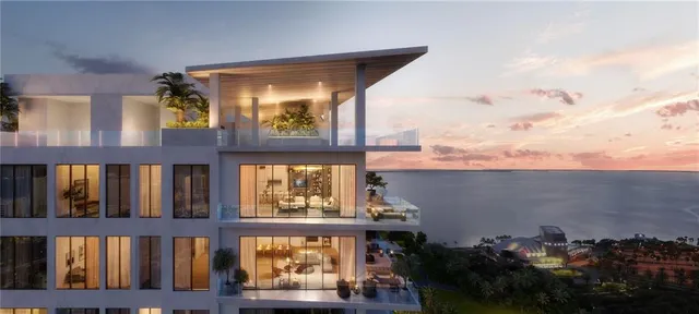 a view of a city with tall buildings