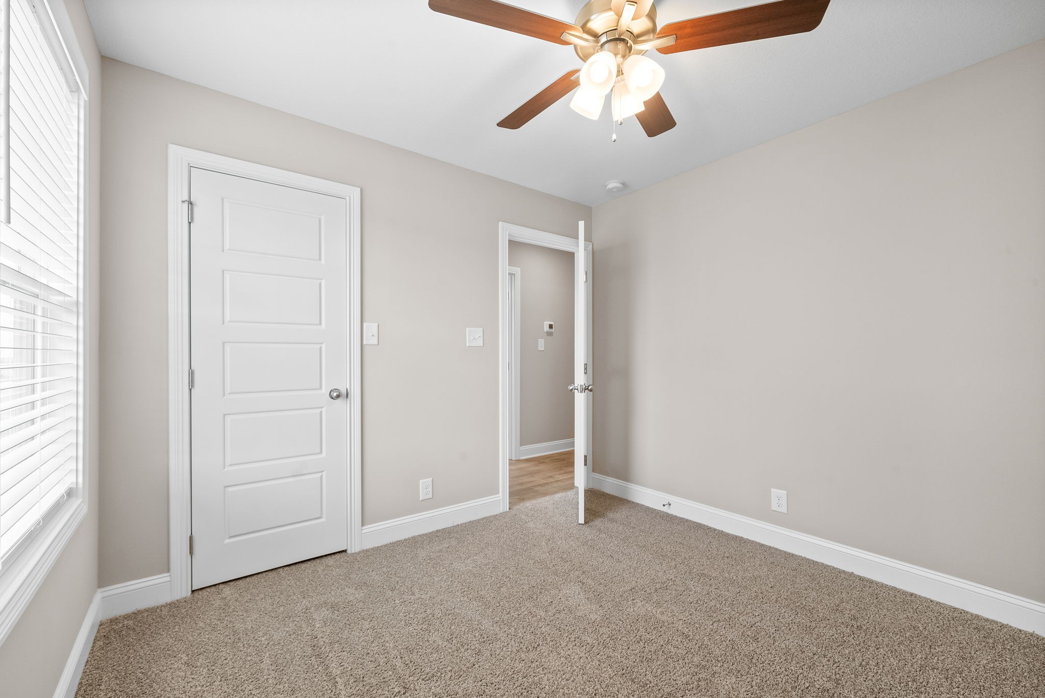 30 Echo Ridge Oak Grove, KY 42262 - Photo 19 of 43 an empty room with closet and a chandelier fan
