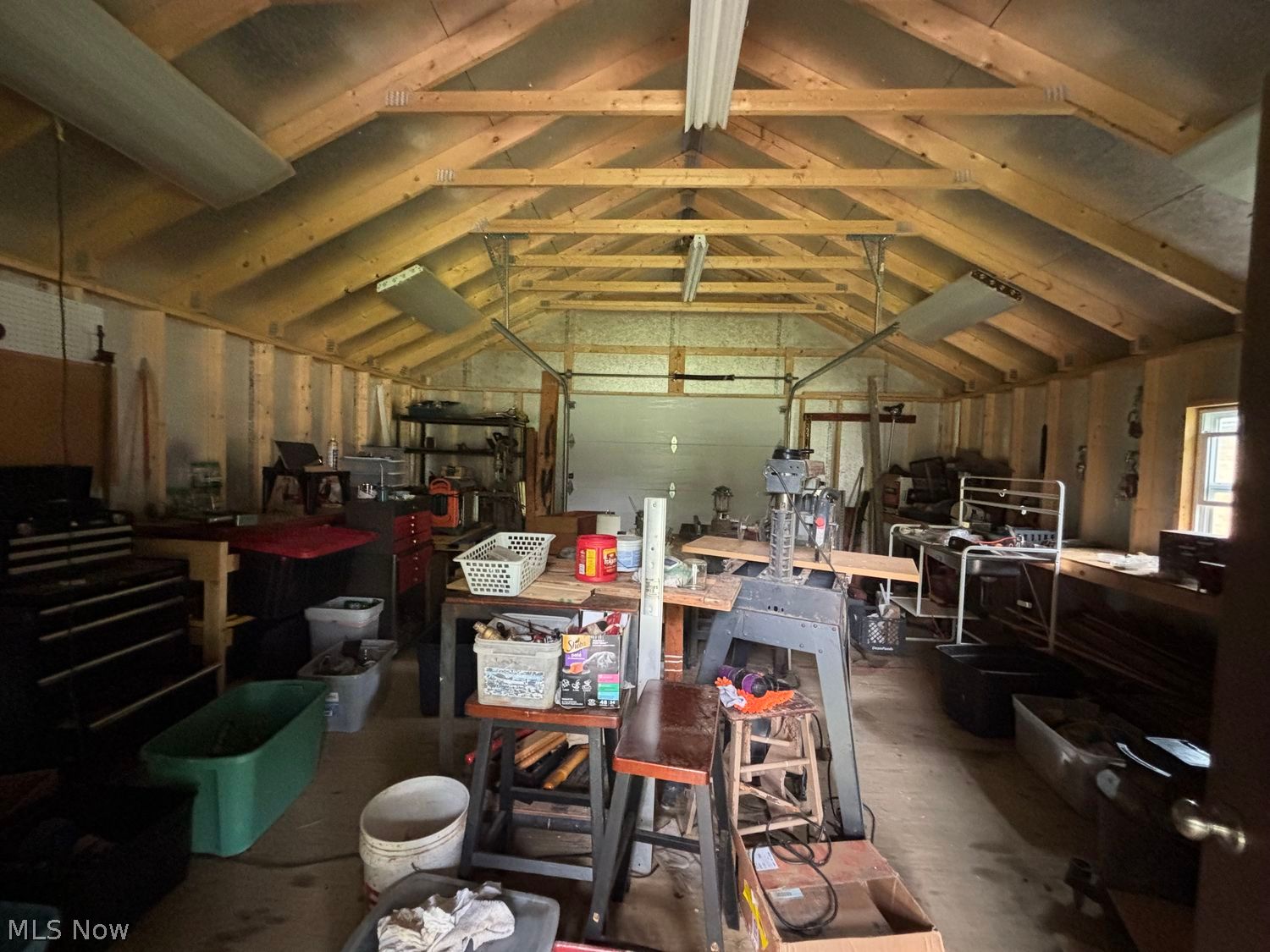 11861 Summers Road Chesterland, OH 44026 - Photo 27 of 30 20 x 20 Outbuilding with porch, metal roof and garage door