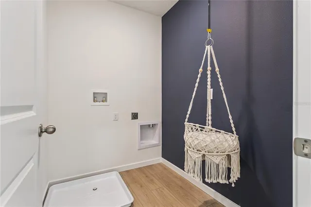 a view of small space with racks