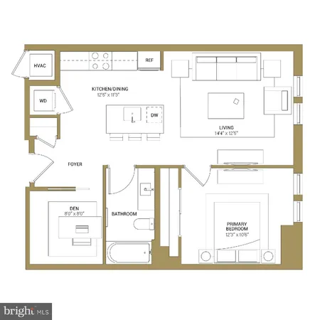 $3,100 | 950 3rd Street Northwest, Unit 103, Washington, DC 20001