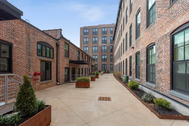 a view of a building with many windows
