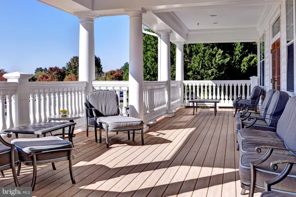 a view of a chairs on deck