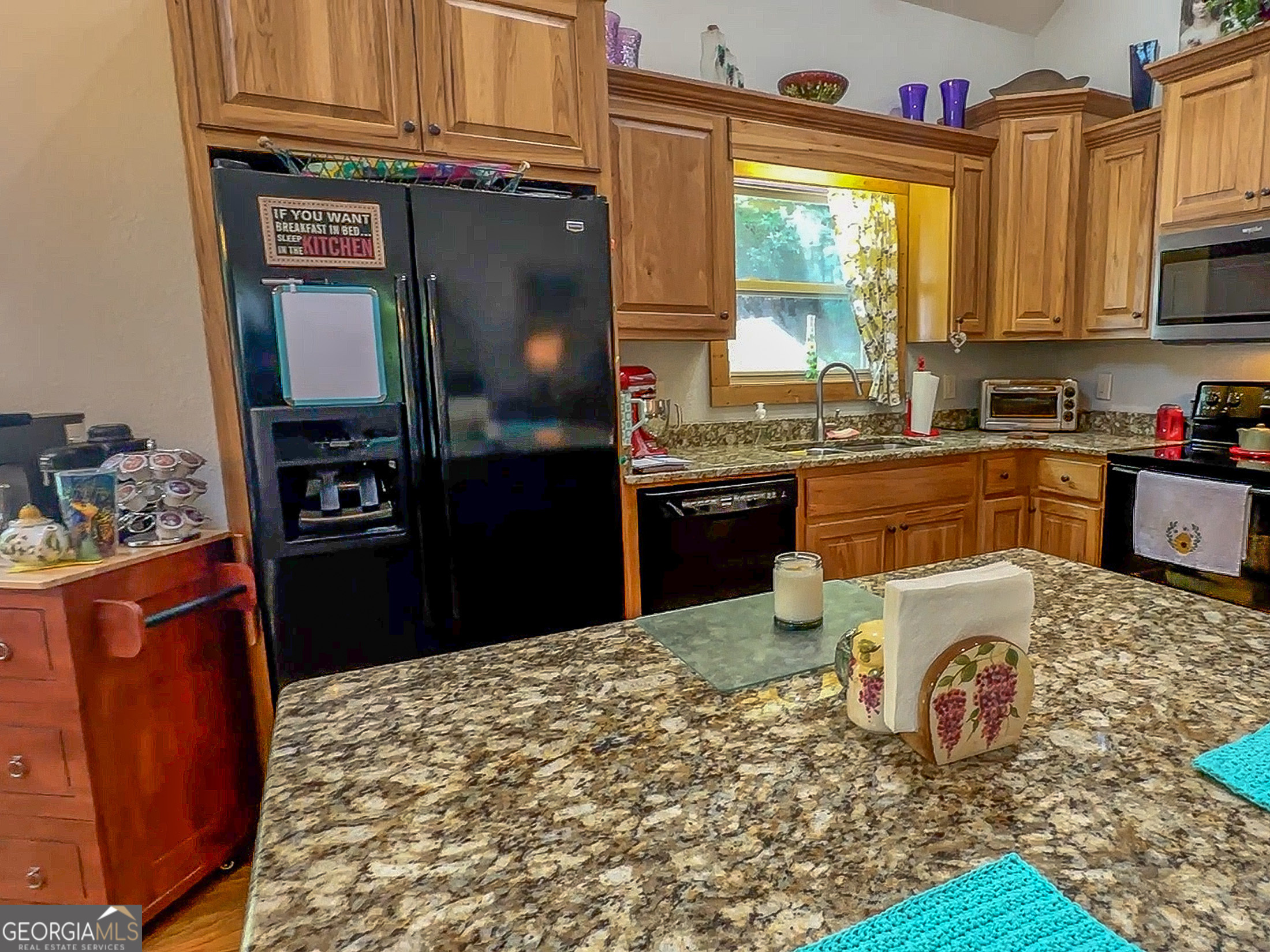 181 Morgan Ridge Court Young Harris, GA 30582 - Photo 12 of 37 a kitchen with stainless steel appliances granite countertop a refrigerator a stove top oven a sink and dishwasher