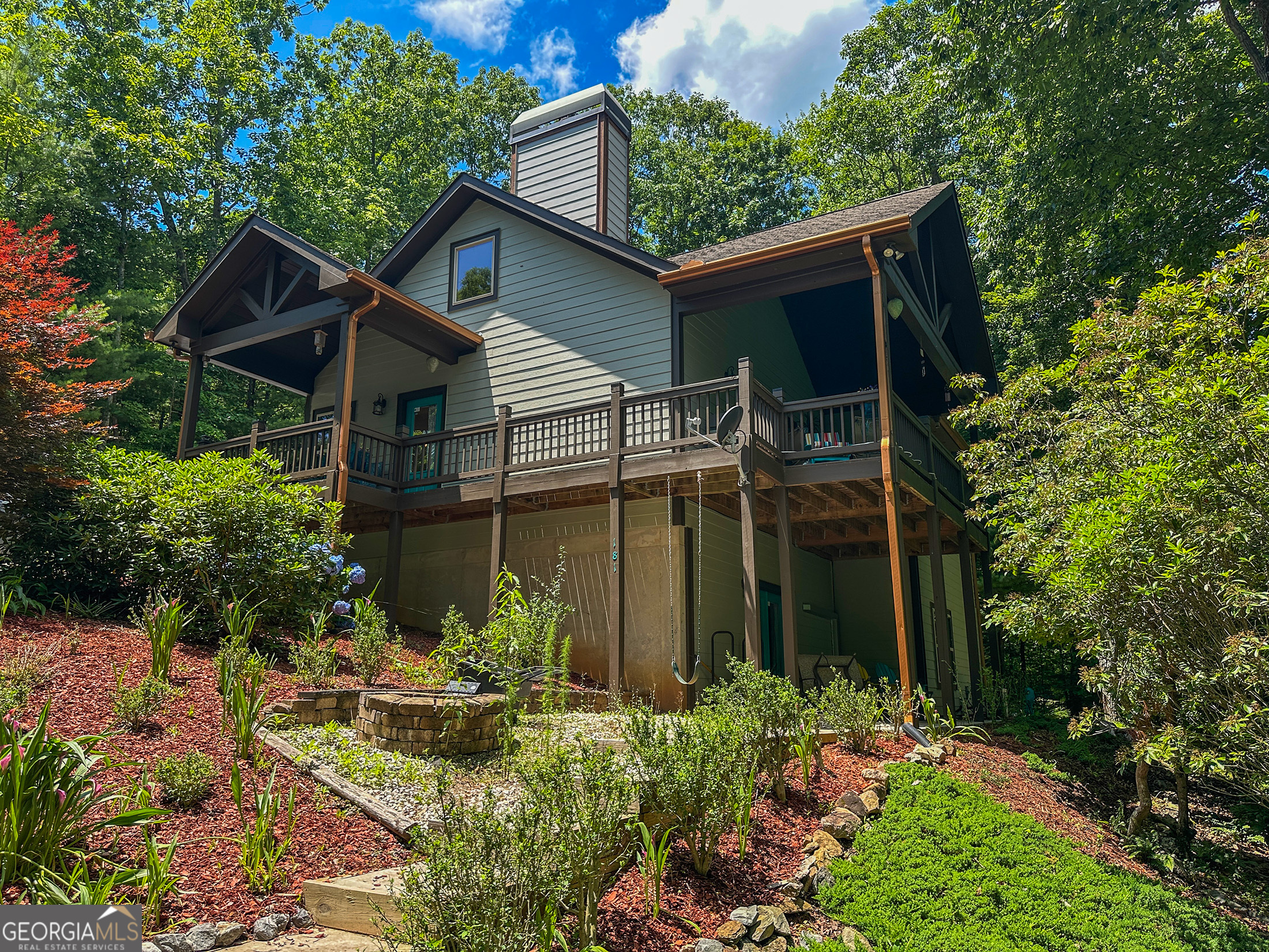181 Morgan Ridge Court Young Harris, GA 30582 - Photo 2 of 37 a view of a house with yard and plants