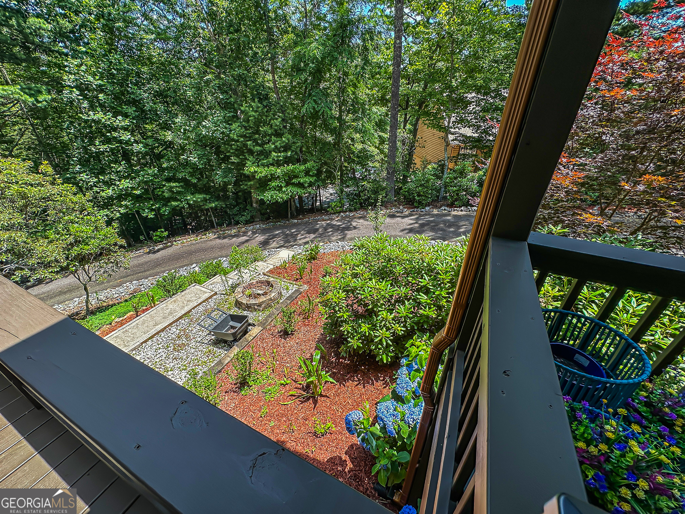 181 Morgan Ridge Court Young Harris, GA 30582 - Photo 7 of 37 a view of a garden from a balcony