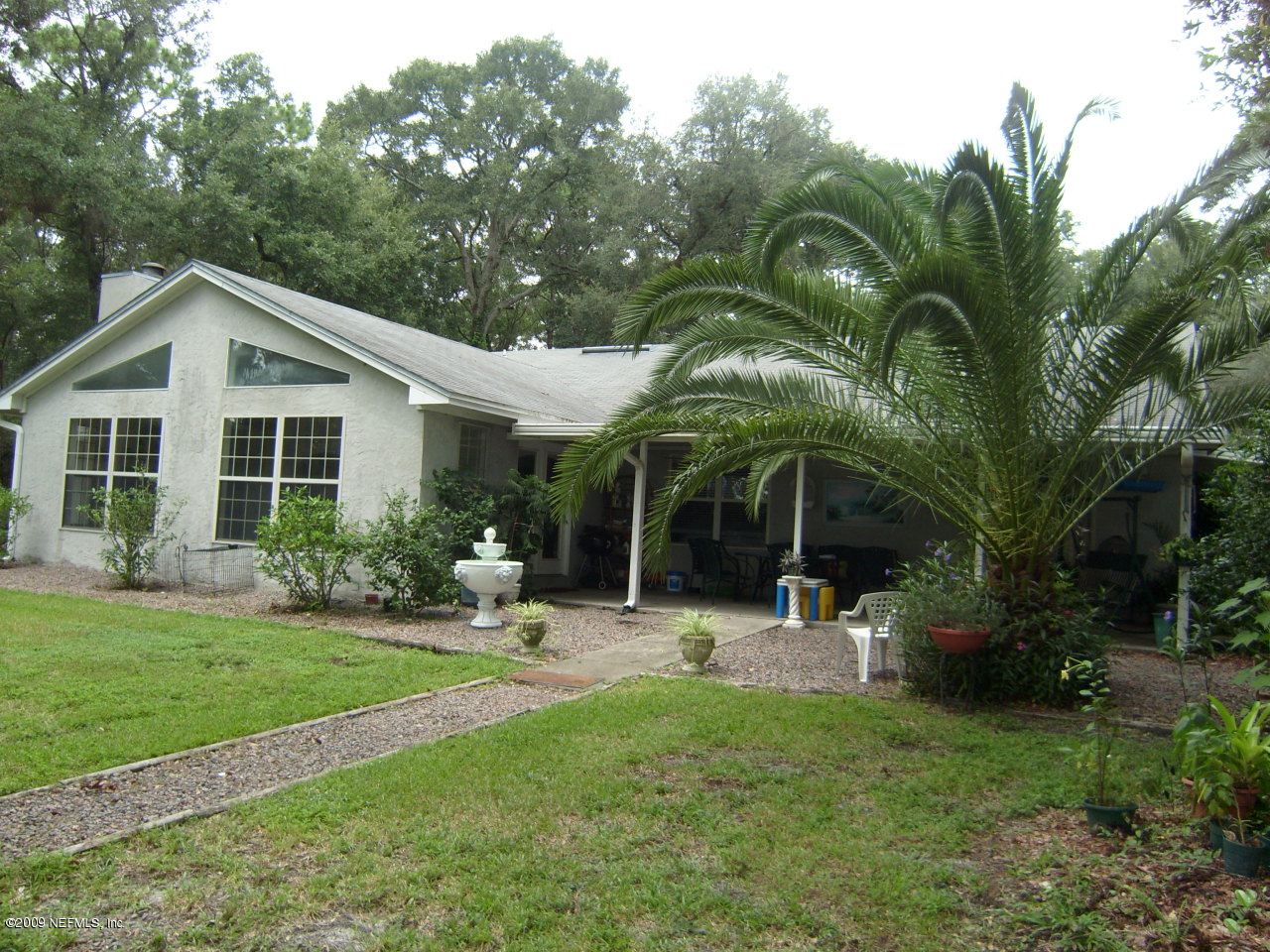 rear of home