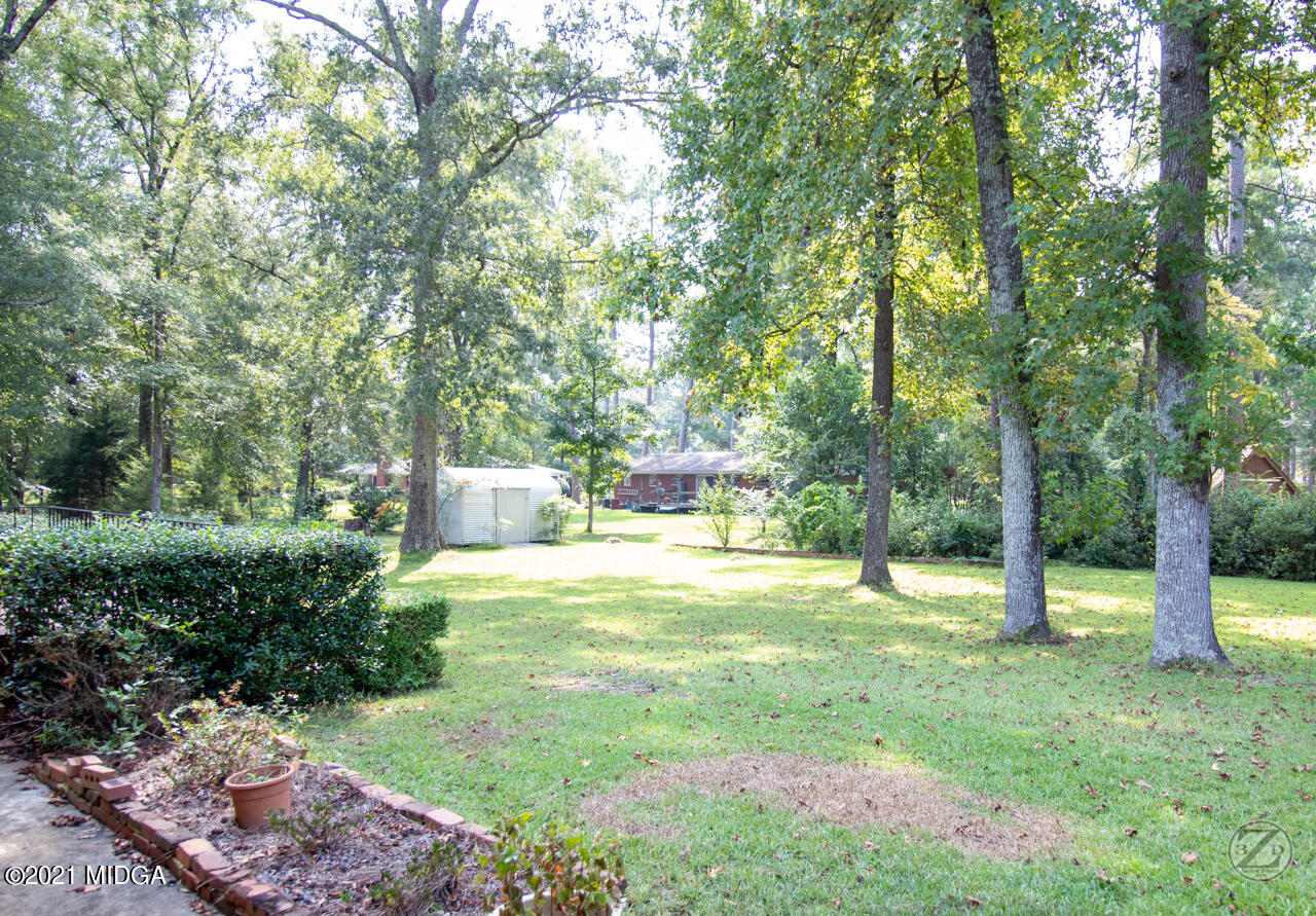 1027 Country Club Road Perry, GA 31069 - Photo 6 of 55 a view of a yard with plants and large trees