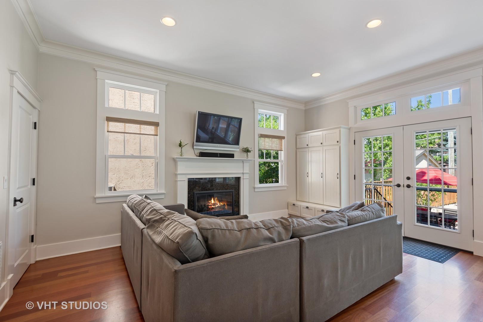 2121 Forestview Road Evanston, IL 60201 - Photo 17 of 35 a living room with furniture and a fireplace