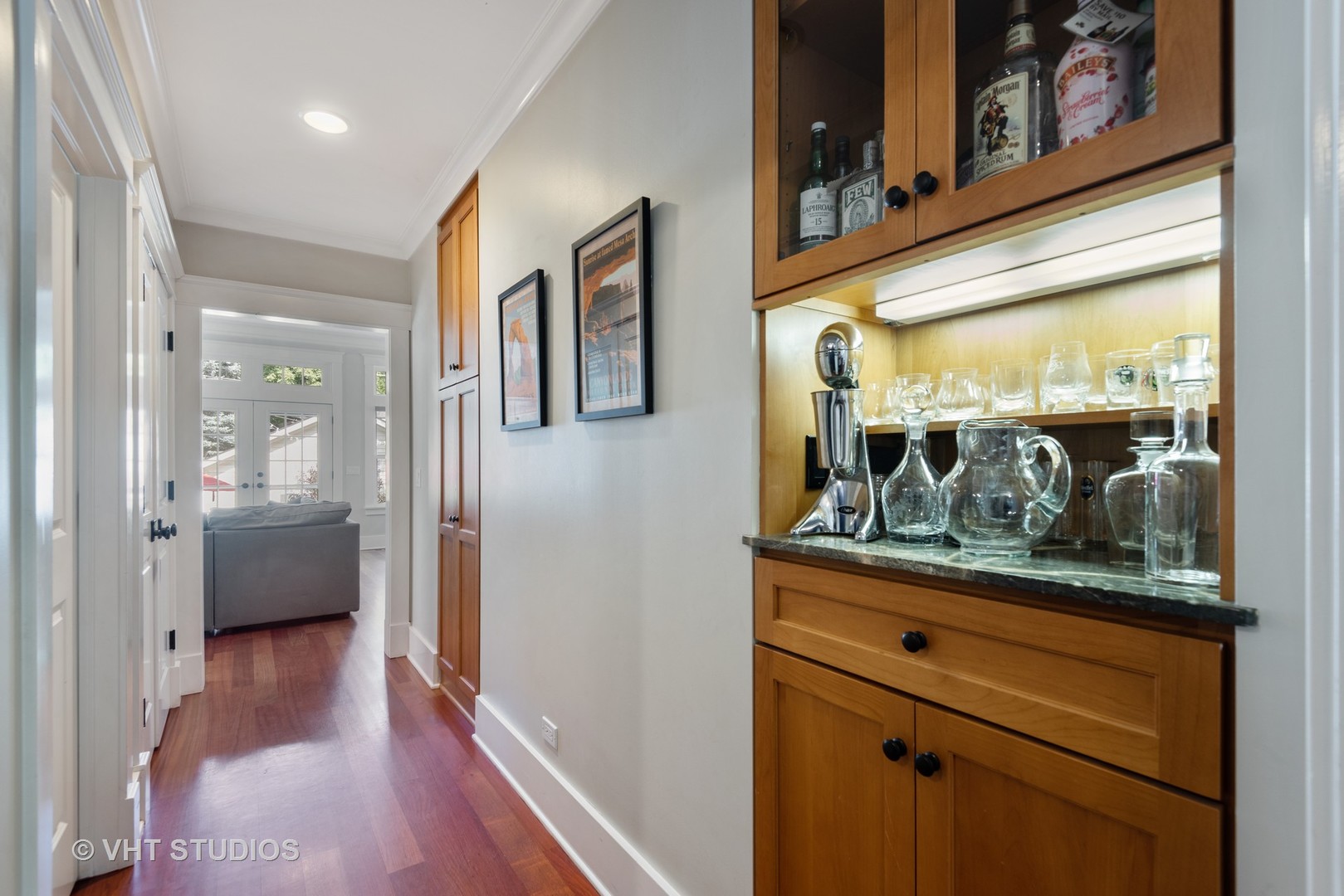 2121 Forestview Road Evanston, IL 60201 - Photo 18 of 35 a view of hallway with livingroom and furniture