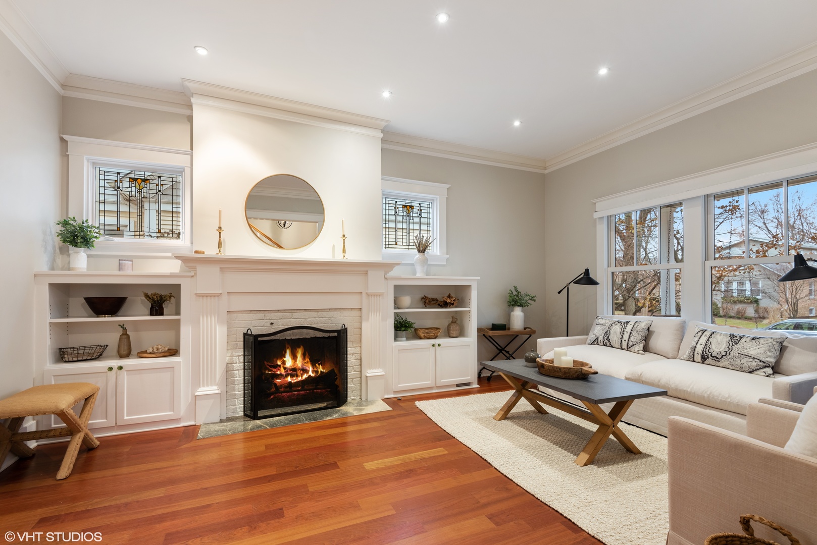 2121 Forestview Road Evanston, IL 60201 - Photo 5 of 35 a living room with furniture and a fireplace