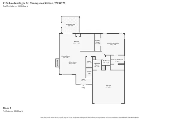 $3,100 | 2104 Loudenslager Drive, Thompson's Station, TN 37179