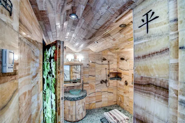 a view of a porch with a couch