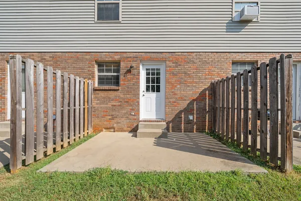 a backyard of a house