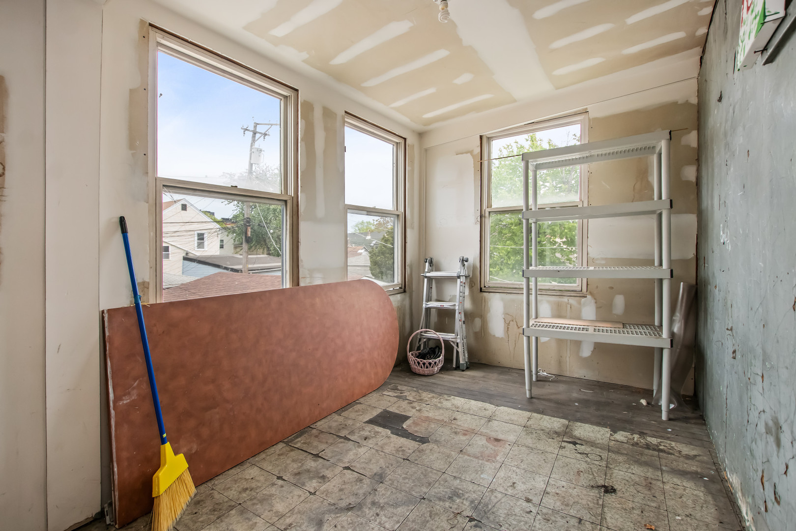 2238 West 21st Place Chicago, IL 60608 - Photo 28 of 37 a bed room with a bed and a television