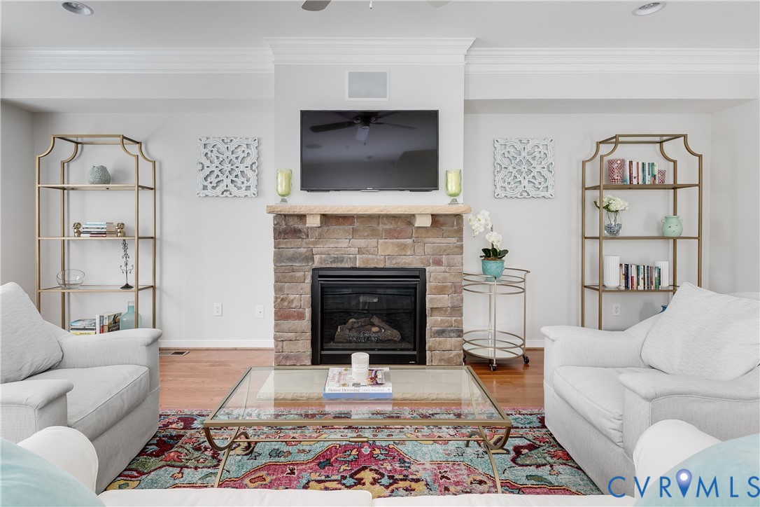 3900 Redbud Road Glen Allen, VA 23060 - Photo 9 of 37 a living room with furniture and a fireplace
