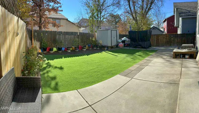 a view of a garden with pathway