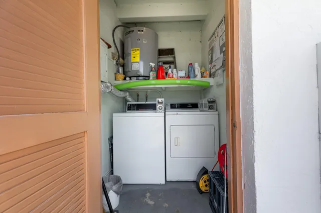a room with storage and utility