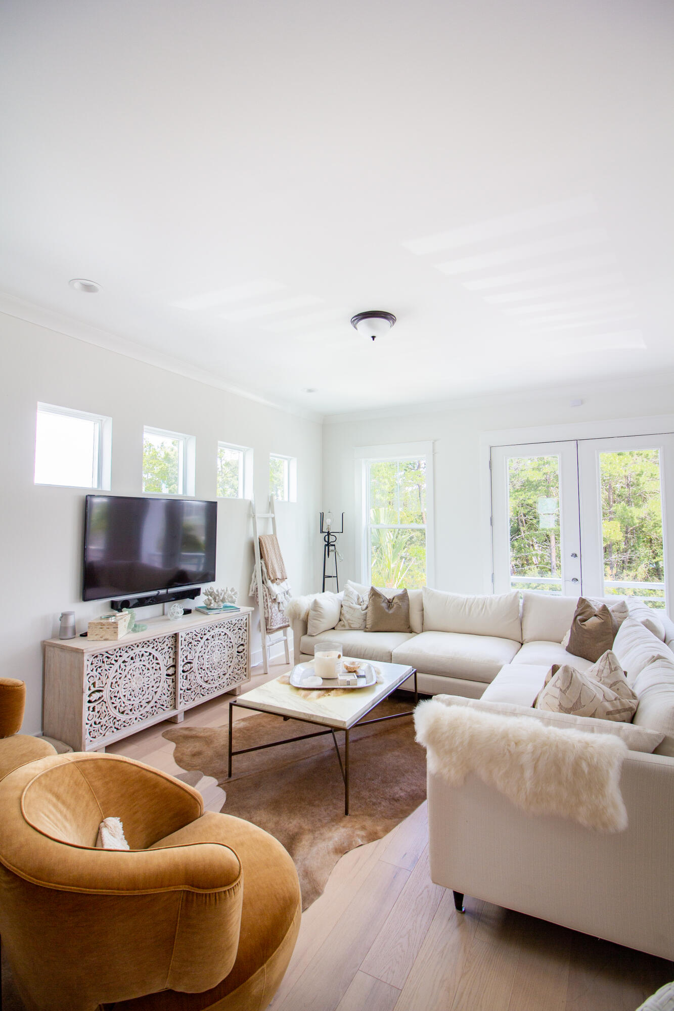 141 Valdare Ln Inlet Beach Inlet Beach, FL 32461 - Photo 20 of 55 a living room with furniture and a flat screen tv