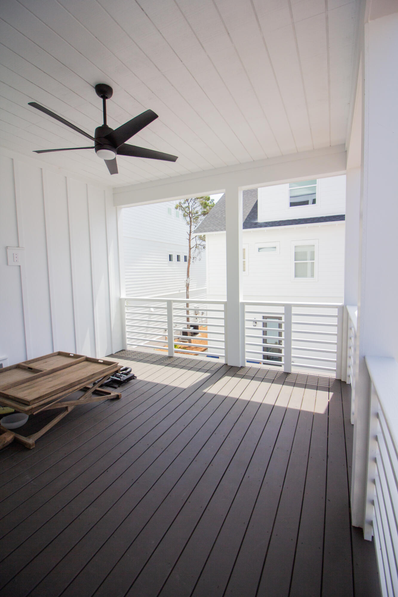 141 Valdare Ln Inlet Beach Inlet Beach, FL 32461 - Photo 25 of 55 a view of empty room with wooden floor and fan