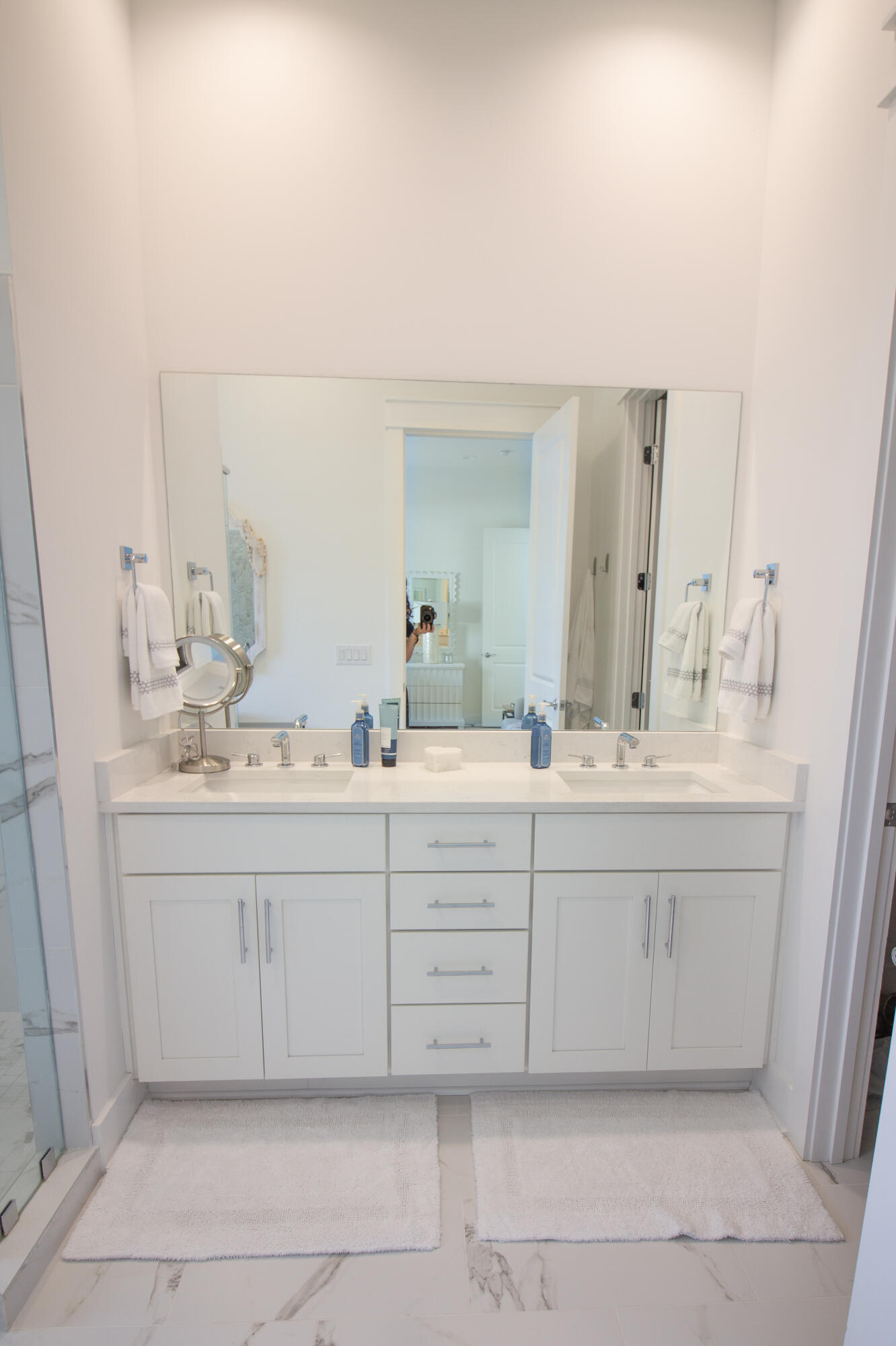 141 Valdare Ln Inlet Beach Inlet Beach, FL 32461 - Photo 31 of 55 a bathroom with a sink vanity and mirror