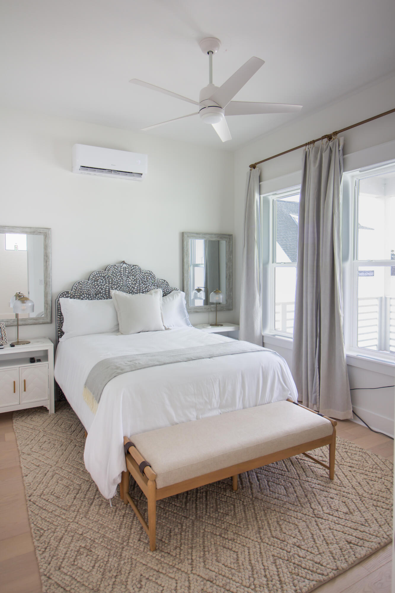 141 Valdare Ln Inlet Beach Inlet Beach, FL 32461 - Photo 46 of 55 a bedroom with a bed and a large window