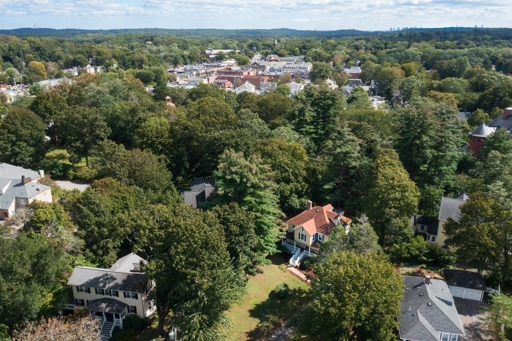9 Belfry Terrace Lexington, MA 02421 - Photo 6 of 23 an aerial view of a city with lots of residential buildings